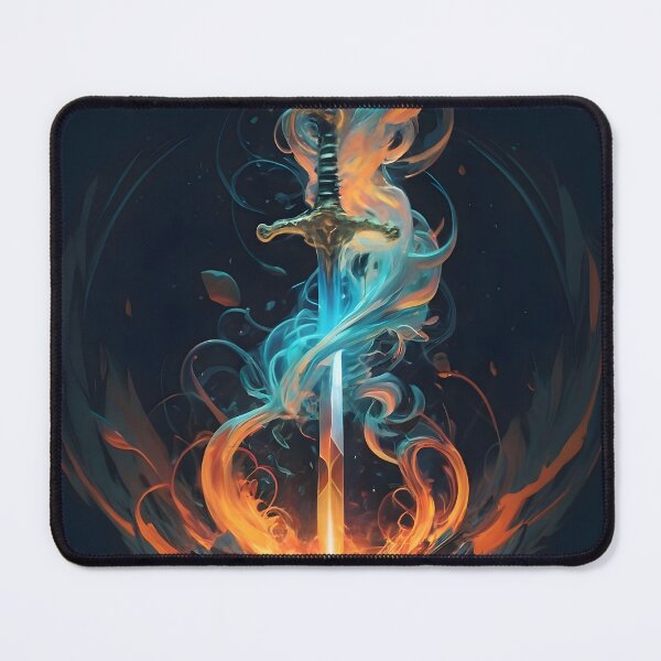 Item preview, Ethereal Flameblade - Intricate Fantasy Sword Art designed and sold by DragonRealms.