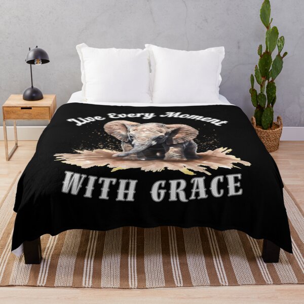 Item preview, Live Every Moment With Grace designed and sold by ElephantVibes.