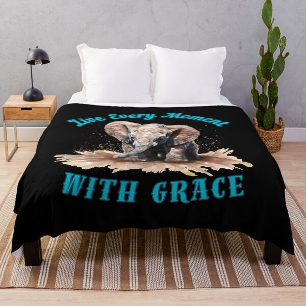 Item preview, Live Every Moment With Grace. elephant lover designed and sold by ElephantVibes.