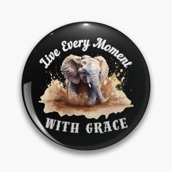Item preview, Live Every Moment With Grace. surreal elephant designed and sold by ElephantVibes.