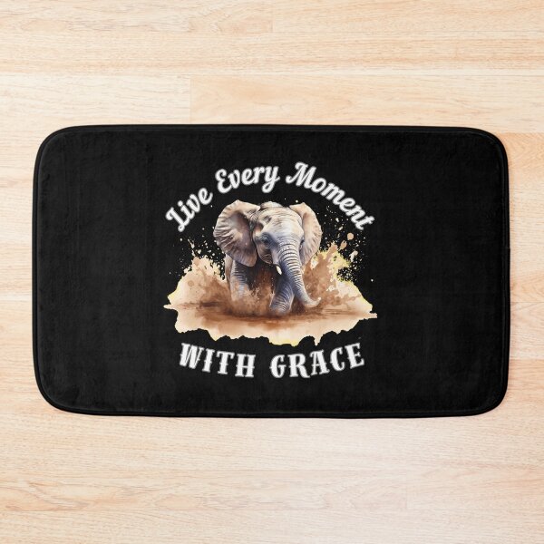 Item preview, Live Every Moment With Grace. surreal elephant designed and sold by ElephantVibes.