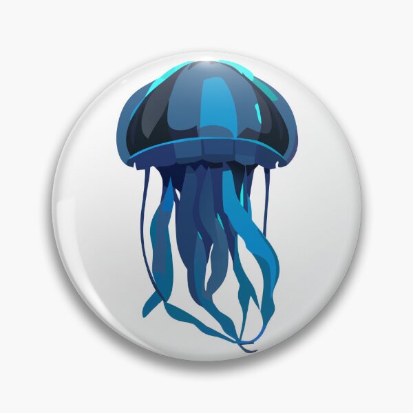 Item preview, Blue Jellyfish Illustration designed and sold by pixelpalette8.