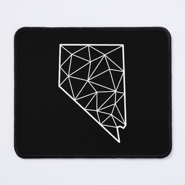 Item preview, Geometric Nevada State Design - White Lines designed and sold by anne-dromeda.
