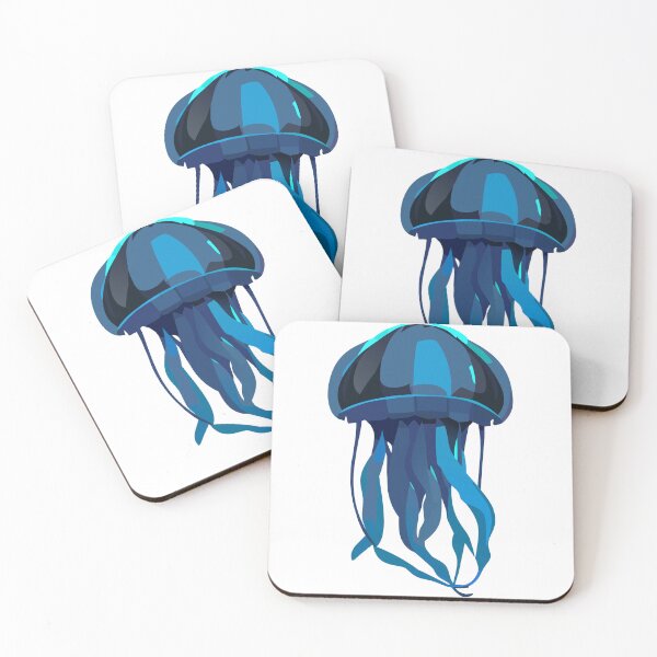 Item preview, Blue Jellyfish Illustration designed and sold by pixelpalette8.