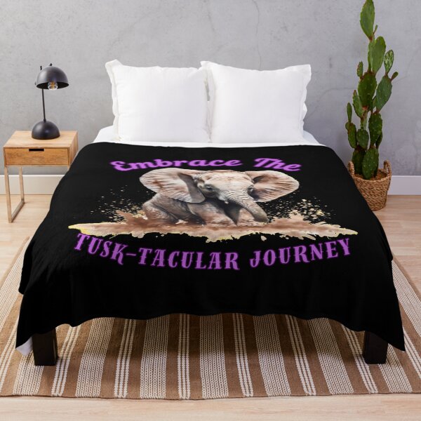 Item preview, Embrace The Tusk-Tacular Journey. elephant quote designed and sold by ElephantVibes.