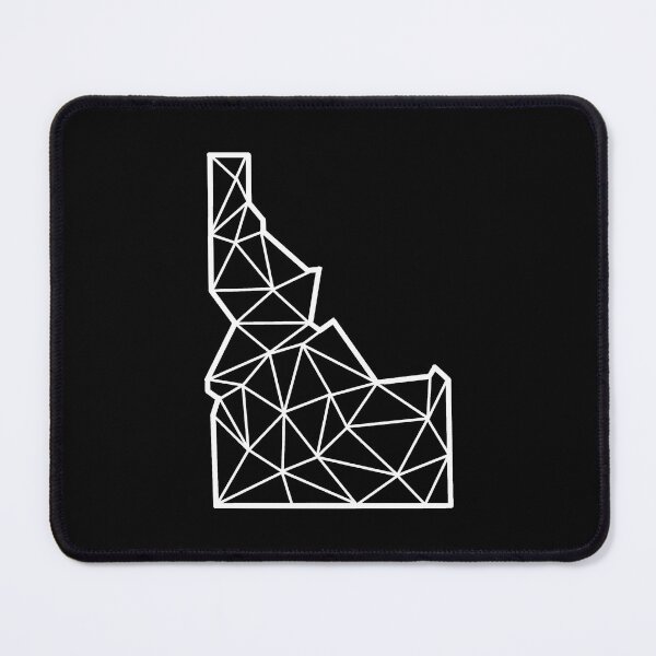 Item preview, Geometric Idaho State Design - White Lines designed and sold by anne-dromeda.