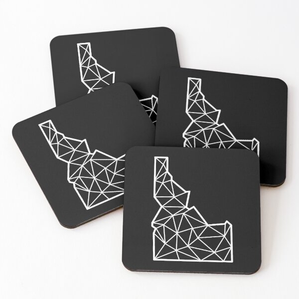 Item preview, Geometric Idaho State Design - White Lines designed and sold by anne-dromeda.