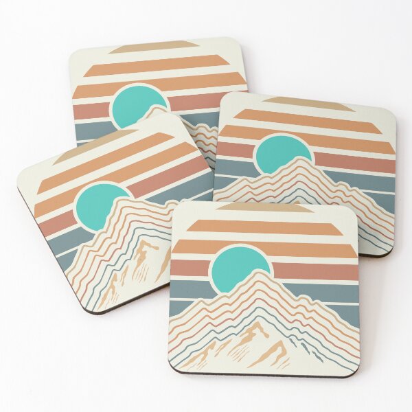 Item preview, Retro Vintage Mountain Sunset designed and sold by relaxedcreative.
