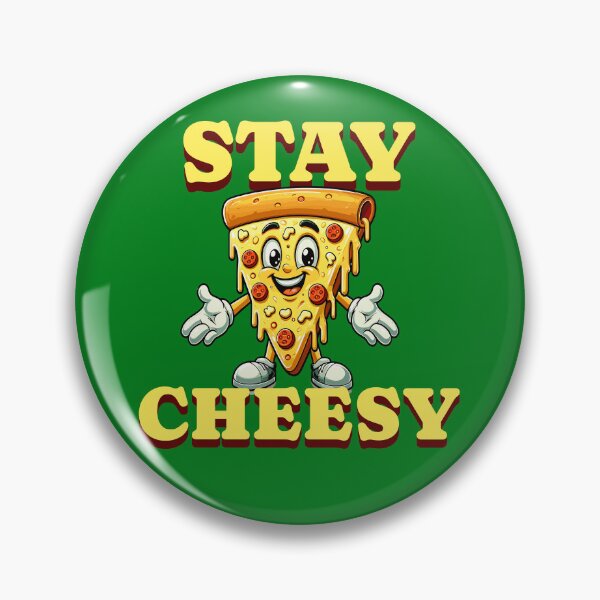 Item preview, Divertida rebanada de pizza Stay Cheesy designed and sold by TwistedRabbit12.