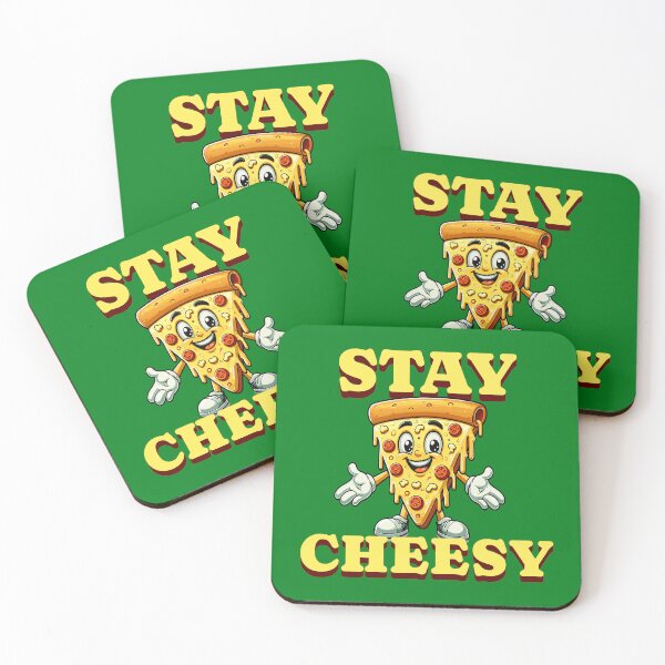 Item preview, Divertida rebanada de pizza Stay Cheesy designed and sold by TwistedRabbit12.