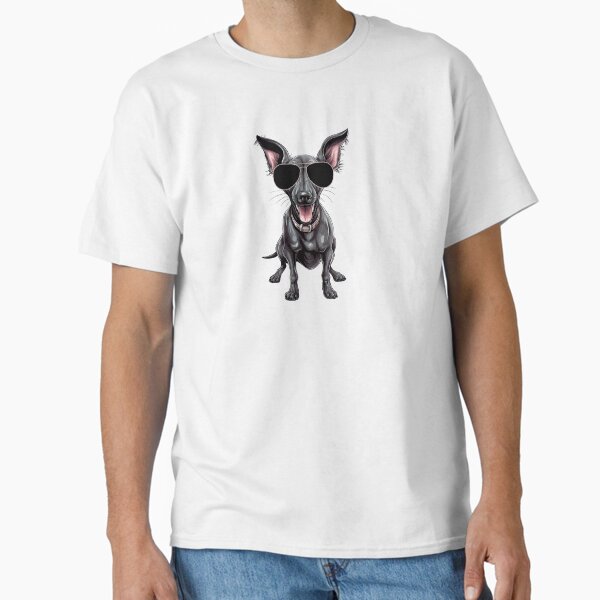 Vista previa del artículo con la obra «Perro Xoloitzcuintli con gafas de sol», diseñado y vendido por TheAnimalZ00.