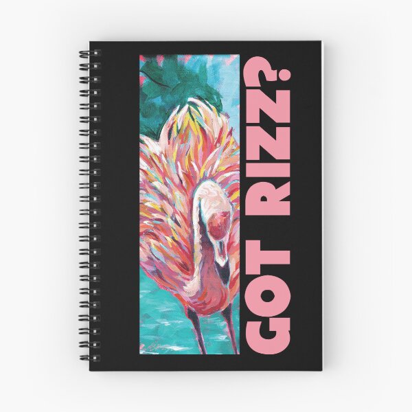 Item preview, Got Rizz? Extra Fancy Flamingo Showing Off and Standing Tall designed and sold by DesignChaser.