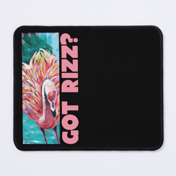 Item preview, Got Rizz? Extra Fancy Flamingo Showing Off and Standing Tall designed and sold by DesignChaser.