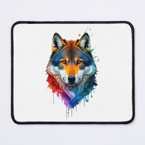 Item preview, Gray Wolf Watercolor Painting designed and sold by StefanSchmitArt.