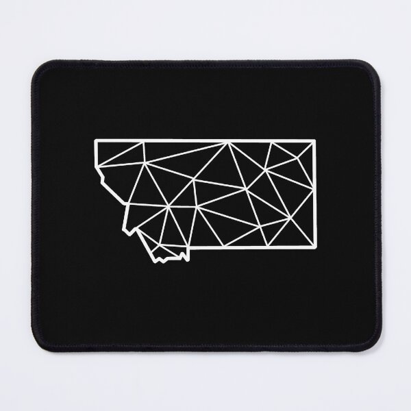 Item preview, Geometric Montana State Design - White Lines designed and sold by anne-dromeda.