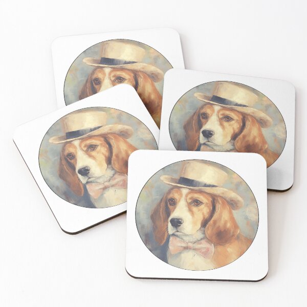 Item preview, Vintage Elegant Watercolor Beagle Dog designed and sold by TheAnimalZ00.