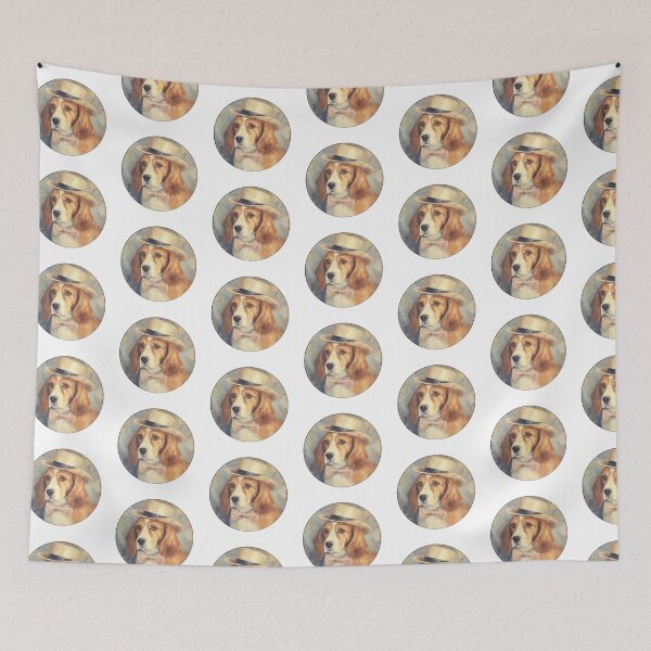 Item preview, Vintage Elegant Watercolor Beagle Dog designed and sold by TheAnimalZ00.