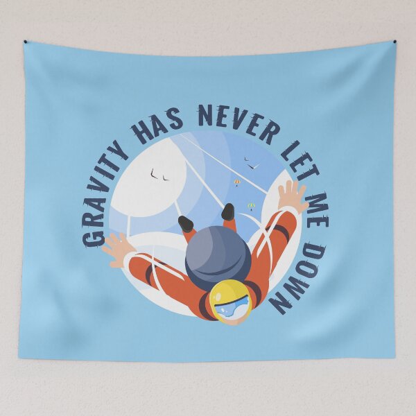 Item preview, Skydiving, skydiver parachute, parachuting (on light colors) designed and sold by messy-nessie.