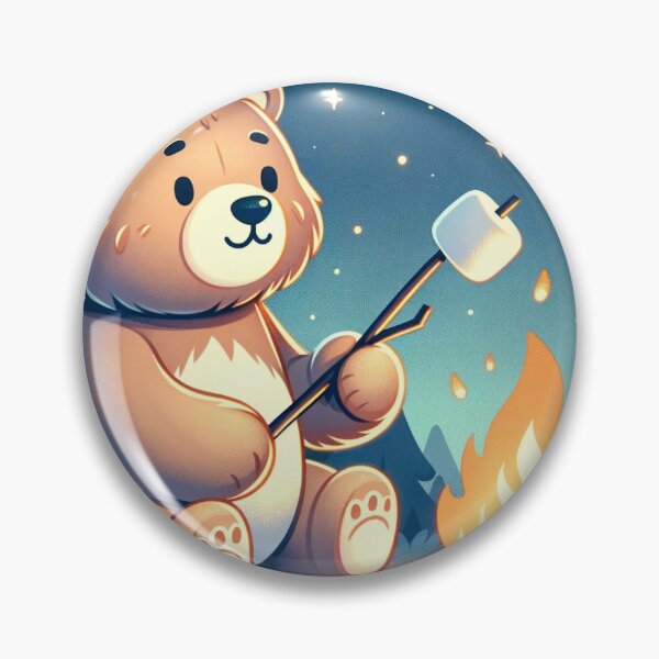 Item preview, Campfire Bear Roasting Marshmallows designed and sold by Mugs and Shirts.