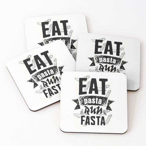 Item preview, EAT PASTA RUN FASTA designed and sold by VividVista.