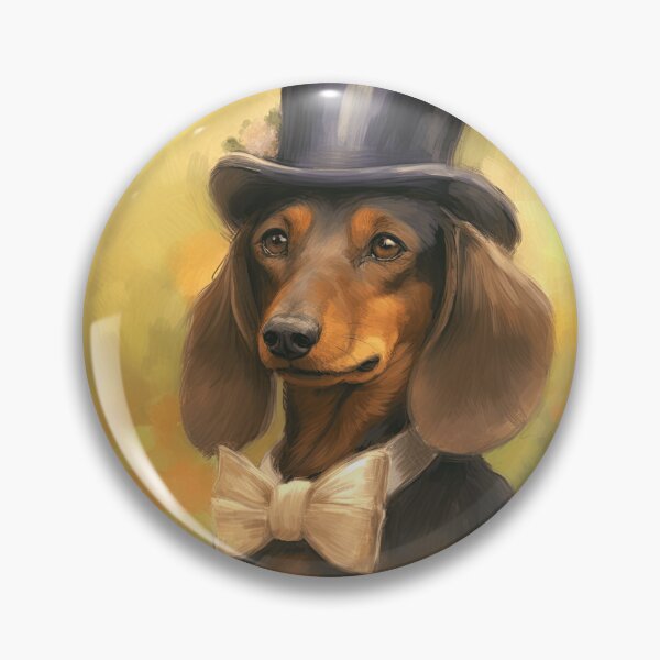 Item preview, Vintage Elegant Watercolor Dachshund Dog designed and sold by TheAnimalZ00.