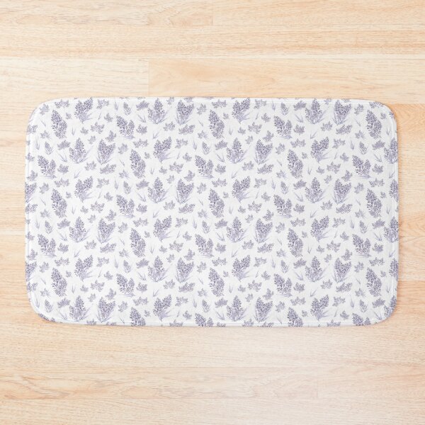 Item preview, Botanical herbal, frozen thuja, lilac white designed and sold by naturaltones.