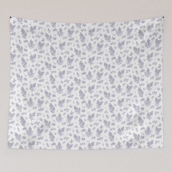 Item preview, Botanical herbal, frozen thuja, lilac white designed and sold by naturaltones.