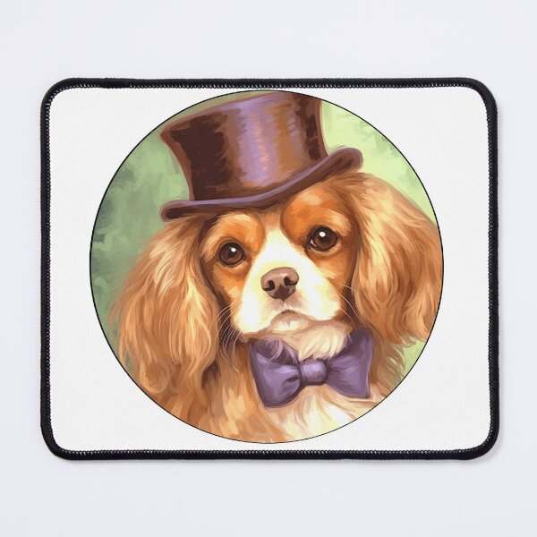 Item preview, Vintage Elegant Watercolor Cavalier King Charles Spaniel Dog designed and sold by TheAnimalZ00.
