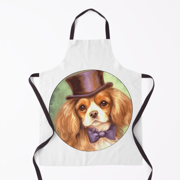 Item preview, Vintage Elegant Watercolor Cavalier King Charles Spaniel Dog designed and sold by TheAnimalZ00.