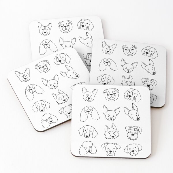 Item preview, Cute Dog Pattern - Minimal designed and sold by patternjp.