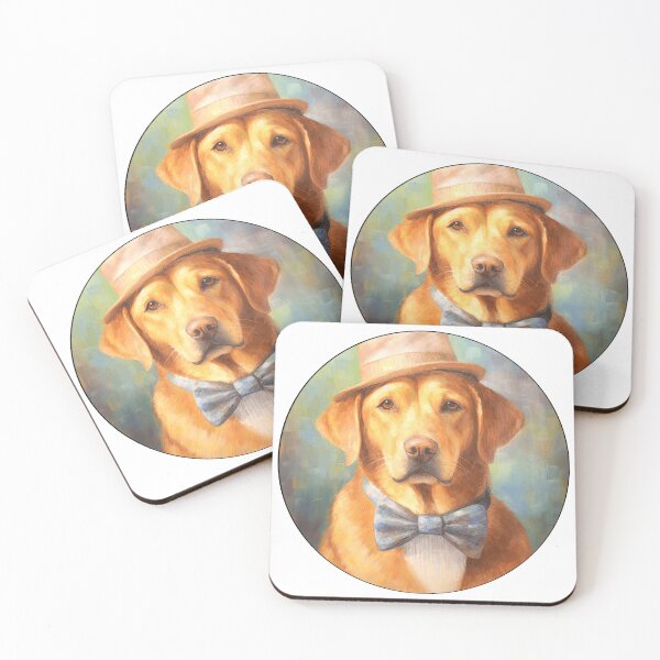 Item preview, Perro Labrador Retriever Acuarela Elegante Vintage designed and sold by TheAnimalZ00.