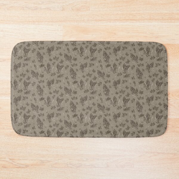 Item preview, Botanical herbal, frozen thuja, coffee brown beige designed and sold by naturaltones.