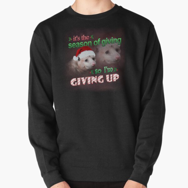 Item preview, It's the season of giving, so I'm giving up (holiday possum version) designed and sold by snazzyseagull.
