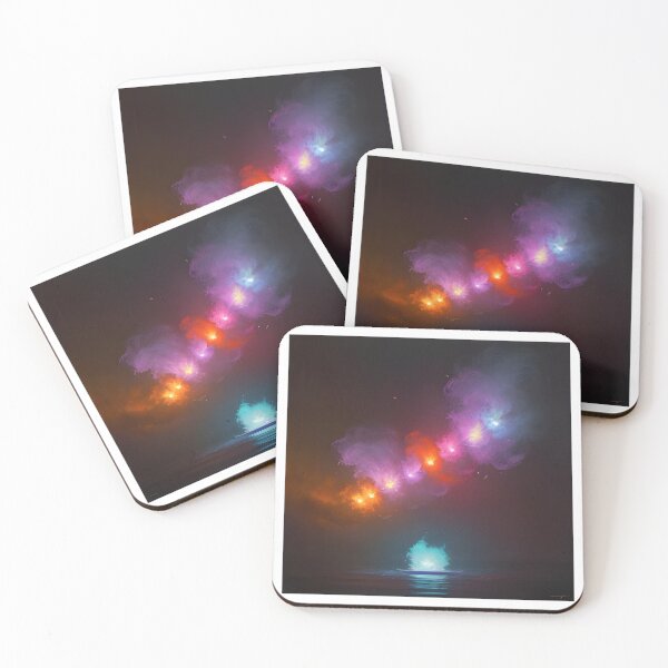 Item preview, Galaxies and Stars Orbs in Water and Space Abstract designed and sold by ColdPhelps.