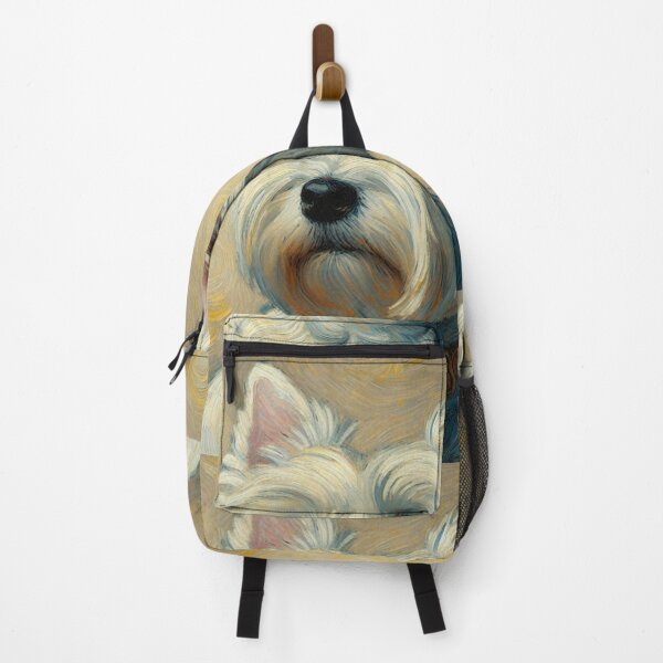 Item preview, Westie with Yellow-ish Background - West Highland Terrier Oil Painting designed and sold by Star-Fragment.