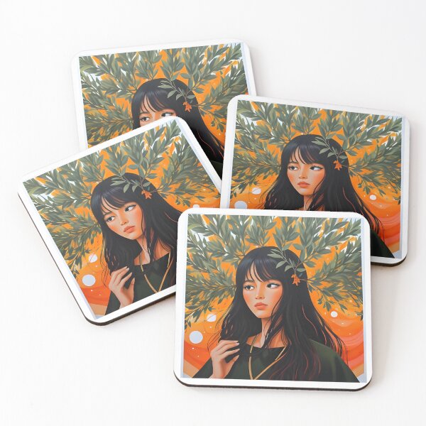 Item preview, Asian Girl with Branches Plants in Hair designed and sold by ColdPhelps.