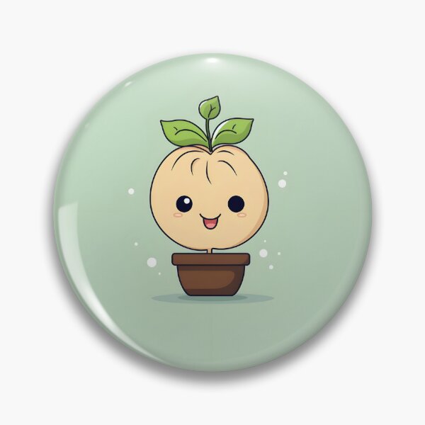 Item preview, Bean sprout in a pot Cute Cartoon Style designed and sold by MuteluArtwork.