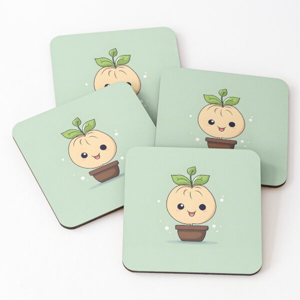 Item preview, Bean sprout in a pot Cute Cartoon Style designed and sold by MuteluArtwork.