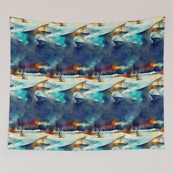 Item preview, Wineth - Abstract Winter Landscape (3/16) designed and sold by sabantha.