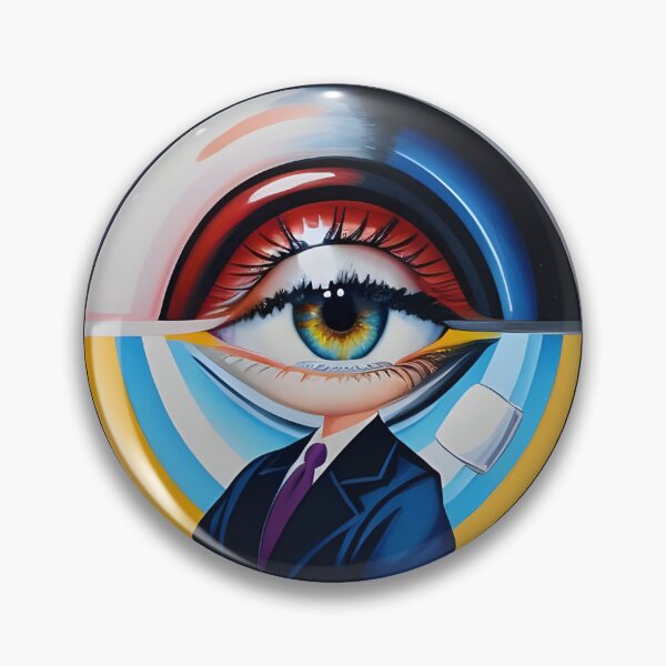 Item preview, Arte abstracto de ojos trippy designed and sold by ColdPhelps.