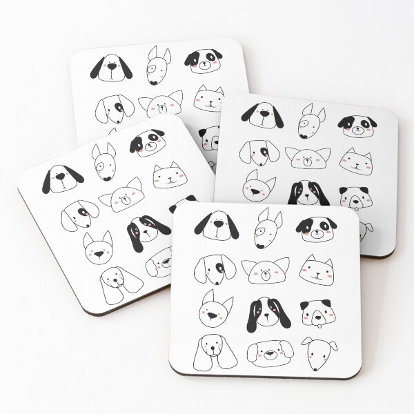 Item preview, 12 Kawaii Puppy Face designed and sold by patternjp.