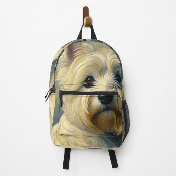 Item preview, Westie with Yellow Background - West Highland Terrier Oil Painting designed and sold by Star-Fragment.