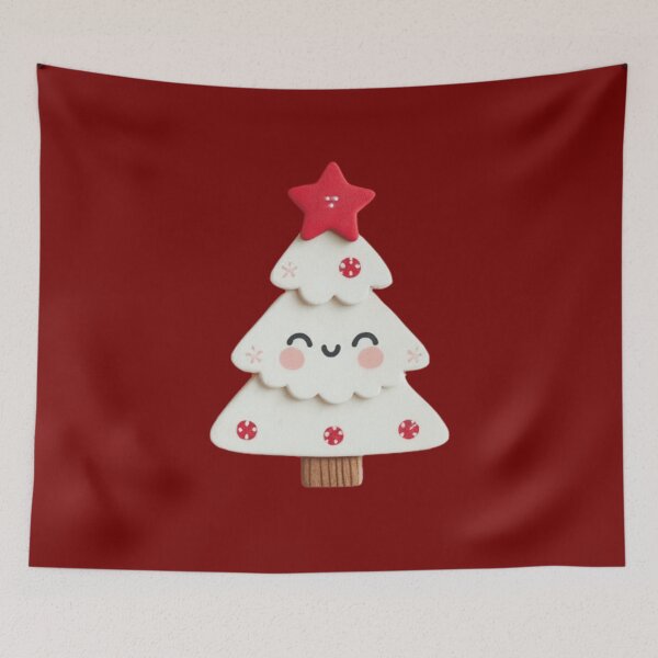 Item preview, Cute Christmas Tree with a Red Star on Top designed and sold by erkabees.