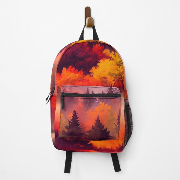 Item preview, Colorful Autumn Landscape Watercolor designed and sold by Red Witch Art.