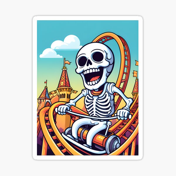 Mr Bones Wild Ride Stickers for Sale Redbubble