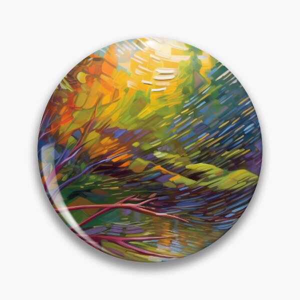 Artikelvorschau,  impressionistische Herbstlandschaft entworfen und verkauft von Red Witch Art.