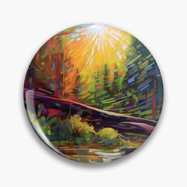 Artikelvorschau, impressionistische Herbstlandschaft entworfen und verkauft von Red Witch Art.