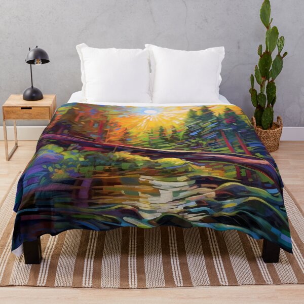 Item preview, impressionistic autumn landscape designed and sold by Red Witch Art.