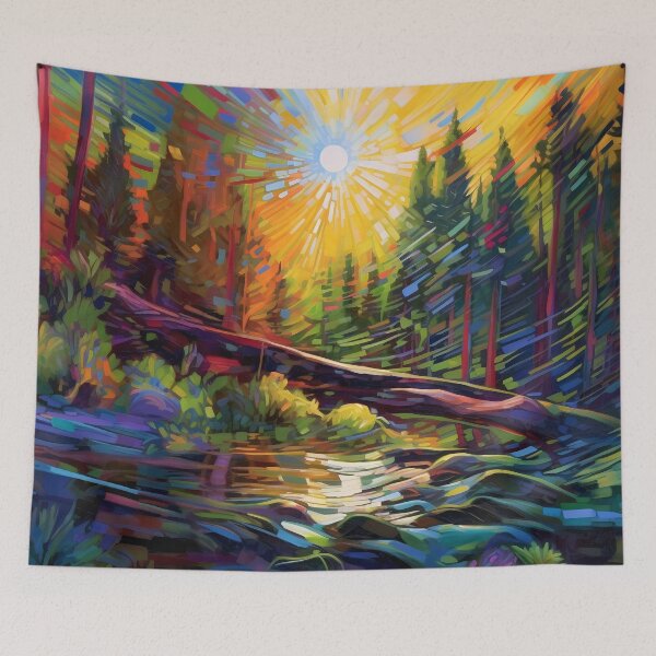 Item preview,  impressionistic autumn landscape designed and sold by Red Witch Art.