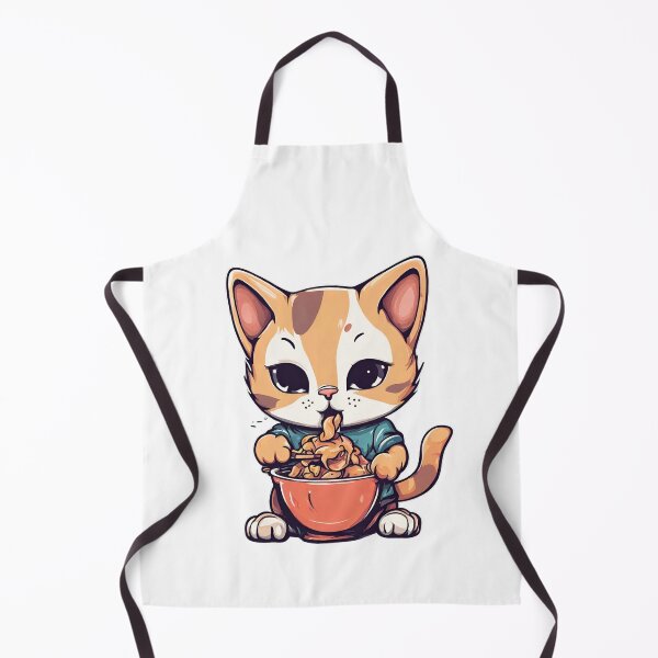 Item preview, Cute Cat Eating designed and sold by AYBOSHOP.